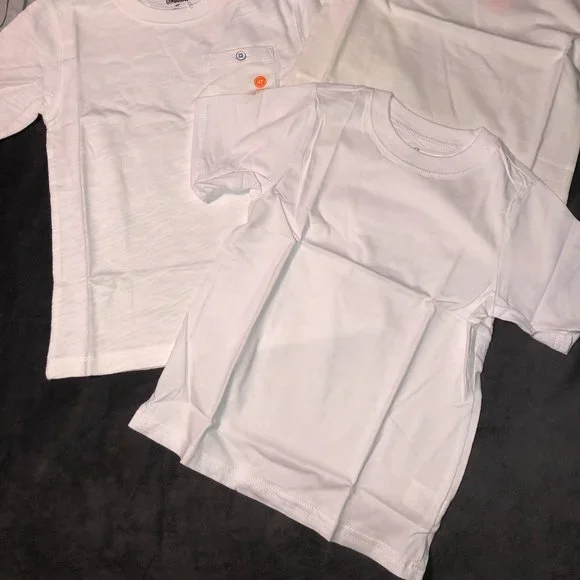 GYMBOREE & CHILDREN's PLACE Boys SS White/Gray/Navy T-Shirts Sz 4T NWT - Picture 2 of 5